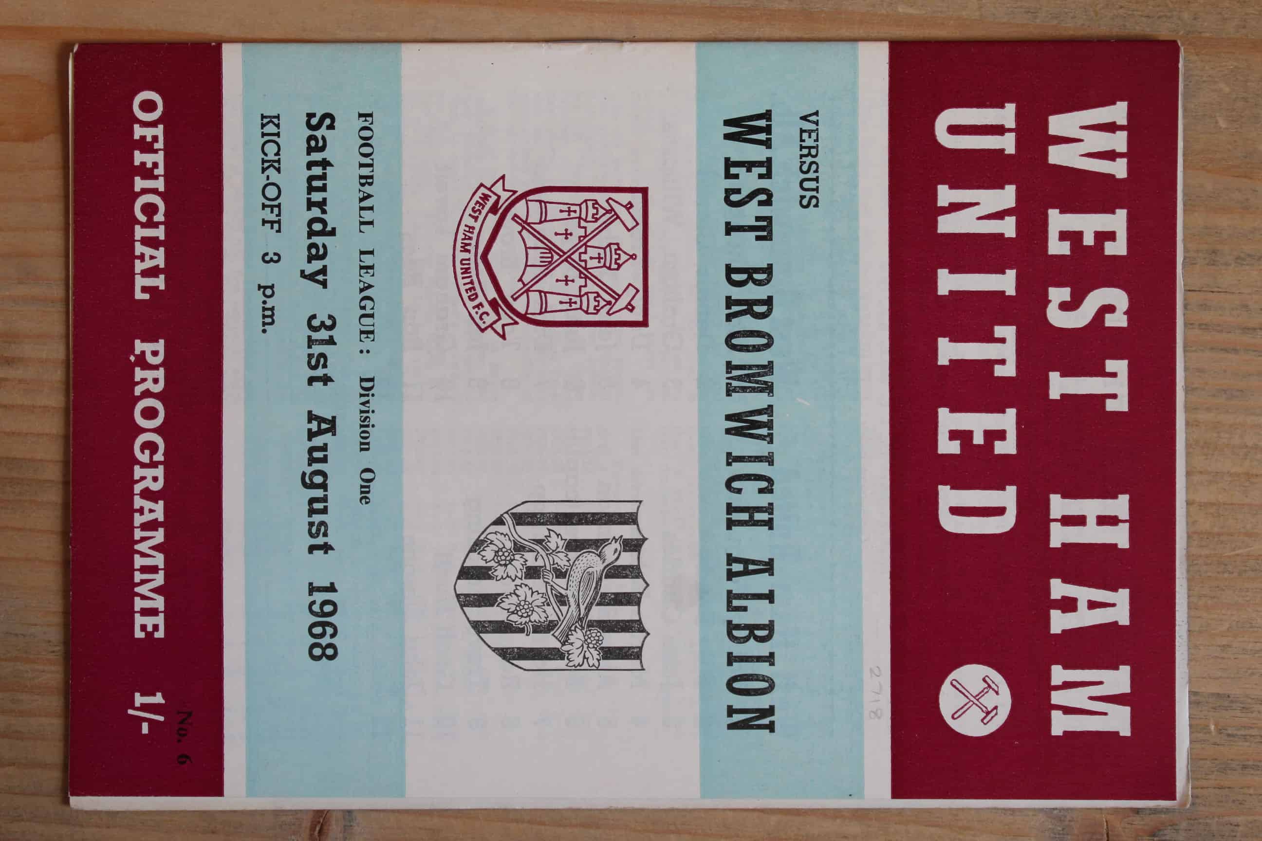 West Ham United FC v West Bromwich Albion FC 